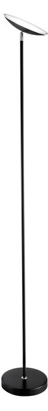 Piantana Moderna Febe Metallo Nero Vetro Led 18W 3000K