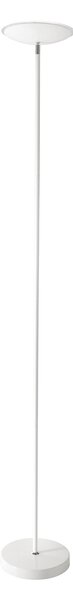 Piantana Moderna Febe Metallo Bianco Vetro Led 18W 3000K