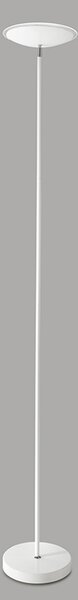 Piantana Moderna Febe Metallo Bianco Vetro Led 18W 3000K