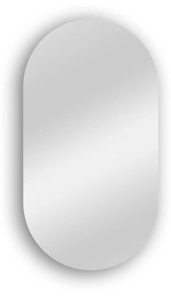Specchio da bagno ovale retroilluminato reversibile OLIVIA LED 50x h90 cm -Peso 3 Kg Made in Italy