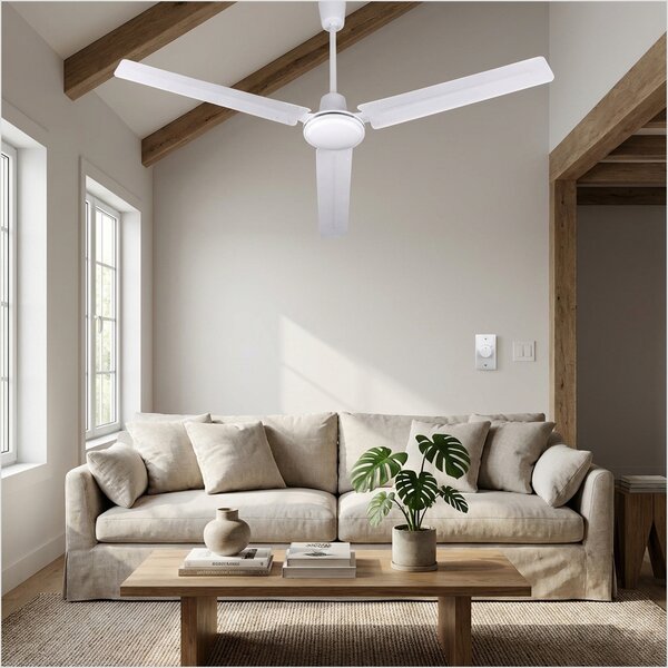 EffeHome Ventilatore da Soffitto 70 Watt Diametro Pale 142 cm - 910040N