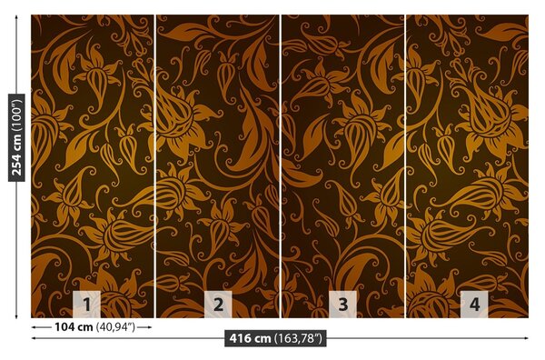 Carta da parati Pattern floreale 104x70 cm
