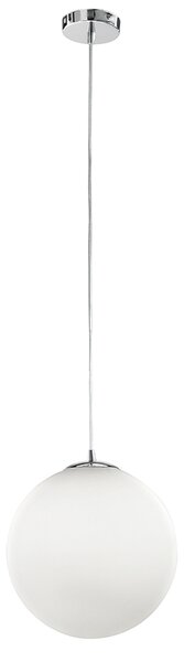 Sospensione Contemporanea Grape Metallo Vetro Bianco 1 Luce E27