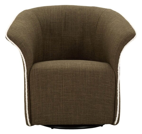 Poltrona Girevole Torino Ottanio combina comfort e design Dimensioni 70x72xh 75 cm Altezza seduta 44,5 - peso 19 kg colore Oro E Verde