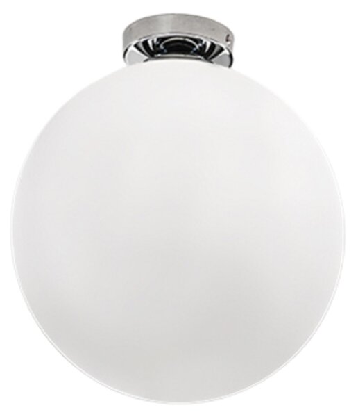 Plafoniera Contemporanea Grape Metallo Vetro Bianco 1 Luce E27