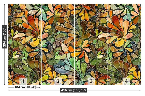 Carta da parati Pattern floreale 104x70 cm