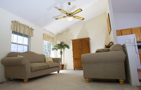 Kooper Ventilatore da Soffitto con Luce Lampadario Ventilatore 4 Pale Diametro 106 cm 60W Marrone - 2160664 Windy