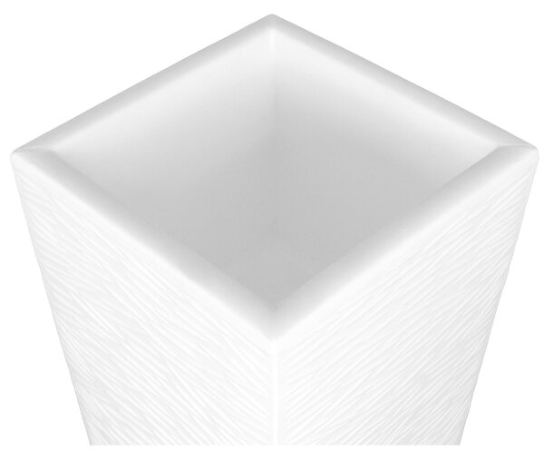 Porta vaso Vaso in polietilene EGIZIO rustico 32x22x53 cm ideale per arredare al meglio sia un ambiente interno che esterno Bianco Latte
