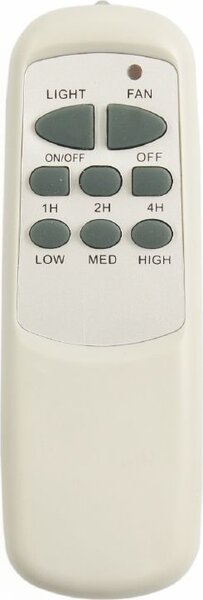 Kooper Ventilatore da Soffitto con Telecomando con Luce Lampadario Ventilatore 4 Pale 120 cm - 2193210