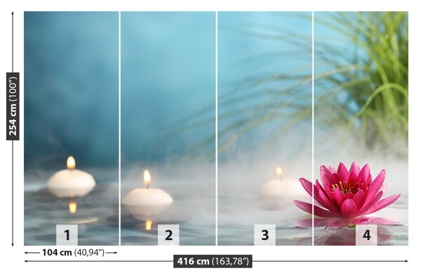 Carta da parati Candele di Lotos 104x70 cm