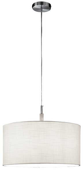 Sospensione Moderna Round Hotel Metallo Cromo 1 Luce E27 Ip20 D50