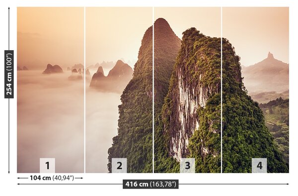 Carta da parati Montagne China 104x70 cm