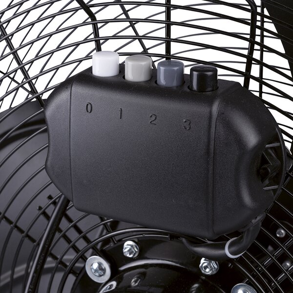 Kooper Ventilatore Industriale Box Fan 3 Pale Potenza 100 Watt 3 Velocit 50 cm in Acciaio colore Nero