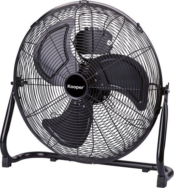 Kooper Ventilatore Industriale Box Fan 3 Pale Potenza 100 Watt 3 Velocit 50 cm in Acciaio colore Nero