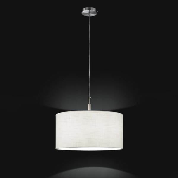 Sospensione Moderna Round Hotel Metallo Cromo 1 Luce E27 Ip20 D50