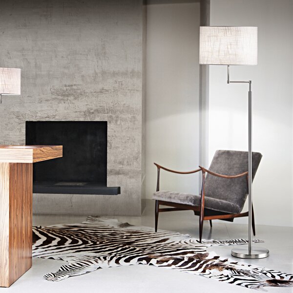 Piantana Moderna Round Hotel Metallo Cromo 1 Luce E27 Ip20