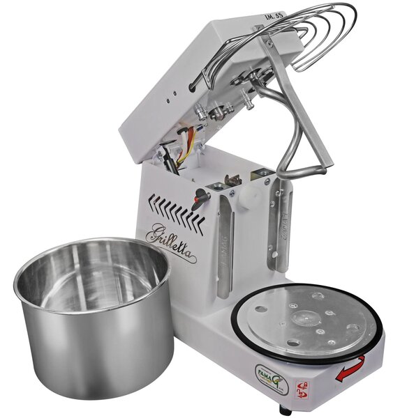 Famag Grilletta IM 5S-230 10 Velocit� - Dimensioni 25,5x49x h 39 cm Capacit� impasto 5 kg Impastatrice a spirale con testa SOLLEVABILE inserimento facile impasto