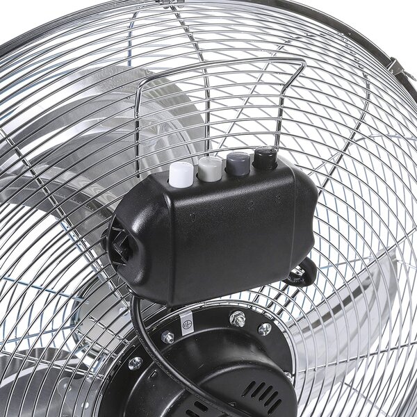 Kooper Ventilatore Industriale Box Fan 3 Pale Potenza 70 Watt 3 Velocit 35 cm in Acciaio colore Silver