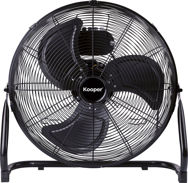 Kooper Ventilatore Industriale Box Fan 3 Pale Potenza 70 Watt 3 Velocit 35 cm in Acciaio colore Nero