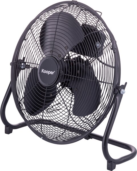 Kooper Ventilatore Industriale Box Fan 3 Pale Potenza 70 Watt 3 Velocit 35 cm in Acciaio colore Nero