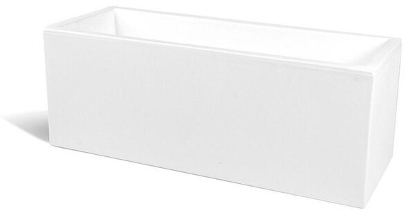 Fioriera rettangolare porta vaso h 30 OASI Dimensione 30x80x h 30 cm per uso interno esterno peso 5 kg colore bianco