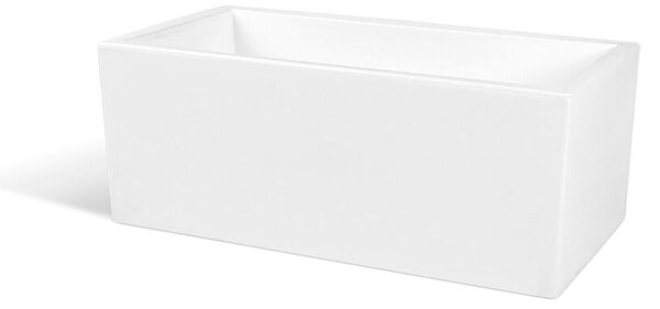 Fioriera rettangolare porta vaso h 50 OASI Dimensione 30x60x h 30 cm per uso interno esterno peso 4,5 kg colore bianco