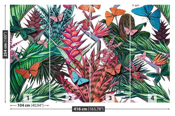 Carta da parati Pattern floreale 104x70 cm