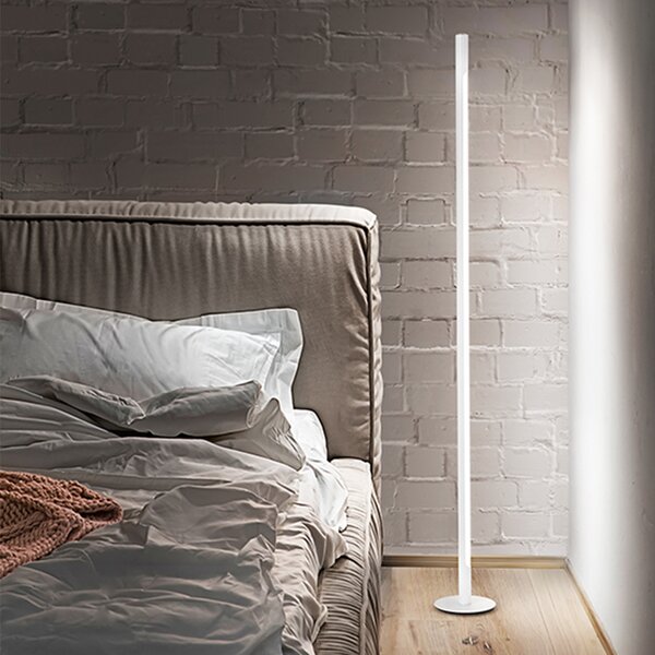 Piantana Moderna Stick Metallo Bianco Led 22W 3000K