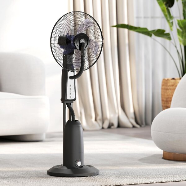 DecHome Ventilatore Nebulizzatore a 3 Velocit Oscillazione 75 e Nebulizzazione Regolabile colore Nero - R527BK
