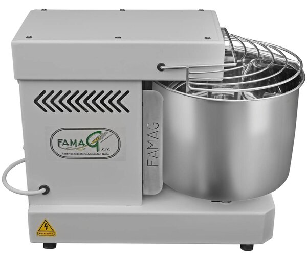 Famag Grilletta IM 10-230 10HH (ALTA IDRATAZIONE) Velocit� - Dimensioni 29,5x52,5xh 42 cm cm Capacit� impasto 10 kg Impastatrice a spirale con testa FISSA inserimento facile impasto