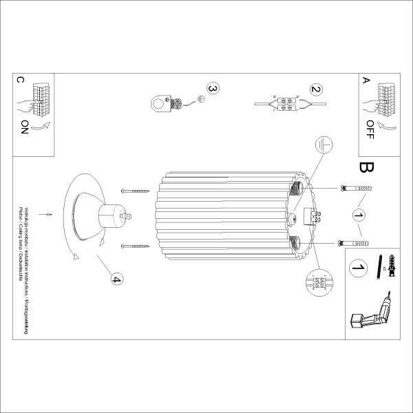 Brilagi - Faretto LED CRESTO 1xGU10/10W/230V 10 cm rosso