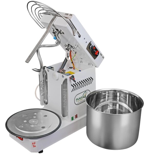 Famag Grilletta IM10S 10 Velocit� HH - Dimensioni 30.5x54xh 43 cm Capacit� impasto 10 kg peso macchina 34 kg Impastatrice a spirale con testa RIBALTABILE inserimento facile impasto