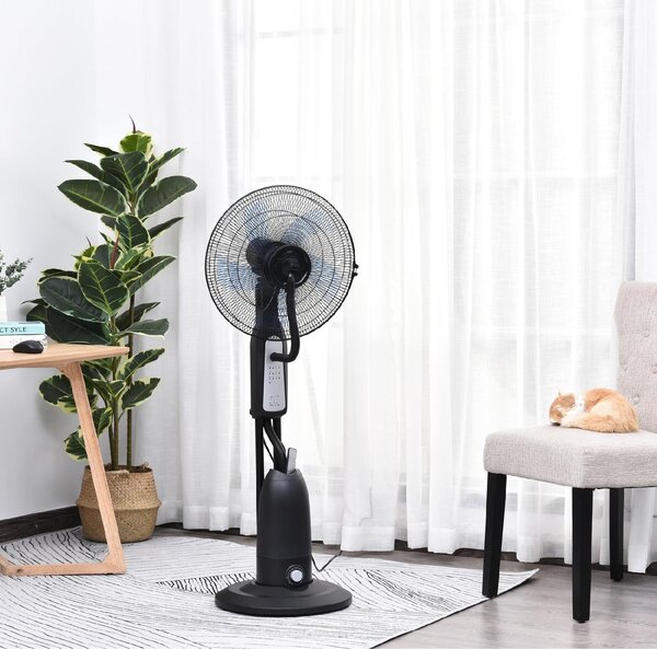 DecHome Ventilatore Nebulizzatore Oscillante con Deumidificatore e Telecomando Diametro44.5 cmx120 cm - 8D4008