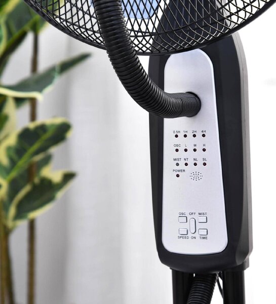 DecHome Ventilatore Nebulizzatore Oscillante con Deumidificatore e Telecomando Diametro44.5 cmx120 cm - 8D4008