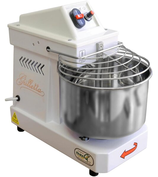 Famag Grilletta IM 5-230 10 HH (ALTE IDRATAZIONI) Velocit� - Dimensioni 25,5x45,5xh 43 cm Capacit� impasto 5 kg Impastatrice a spirale con testa FISSA inserimento facile impasto