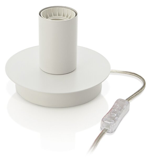 Abatjour Contemporaneo Up And Down Metallo Bianco 1 Luce E27