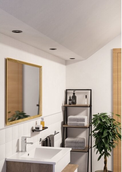 Eglo 902249 - Faretto LED da incasso per bagno BARRANCO 1xGU10/4,5W/230V IP44 nero