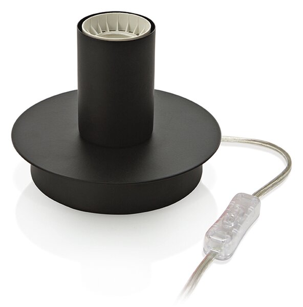 Abatjour Contemporaneo Up And Down Metallo Nero 1 Luce E27