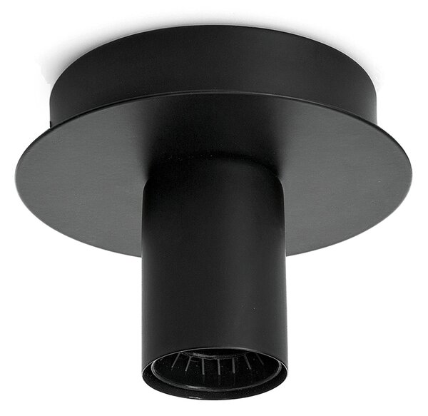 Plafoniera Contemporanea Up And Down Metallo Nero 1 Luce E27