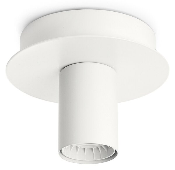 Plafoniera Contemporanea Up And Down Metallo Bianco 1 Luce E27