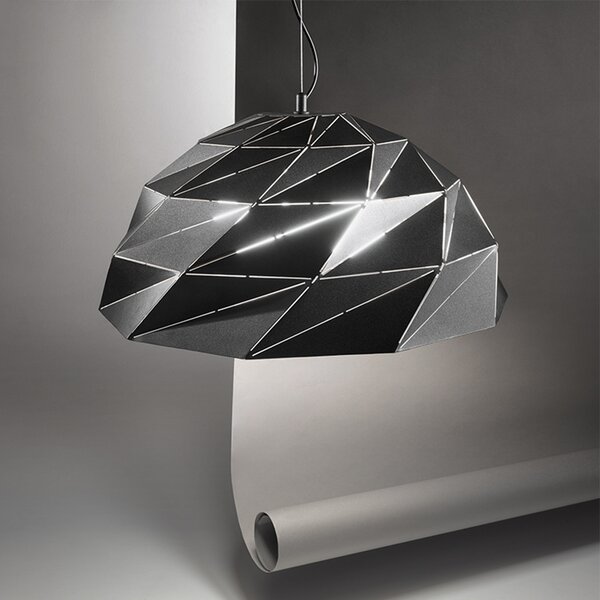 Lampadario Contemporaneo Tilt Metallo Oro Nero 3 Luci E27