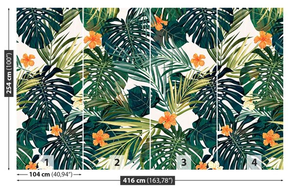 Carta da parati Pattern hawaiano 104x70 cm