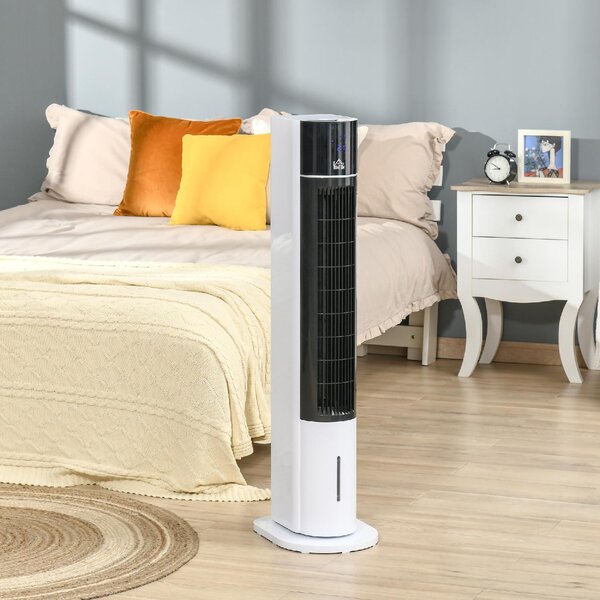 DecHome Ventilatore Raffrescatore d'Aria Evaporativo 3 Modalit e 3 Velocit Timer Oscillazione e Telecomando Bianco - 035V90824