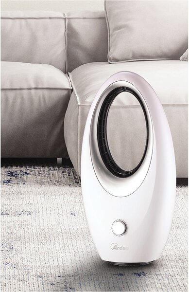 Ardes Ventilatore Senza Pale Acceleratore daria e con 3 velocit Oscillante colore Bianco e Argento - AR5BL1M