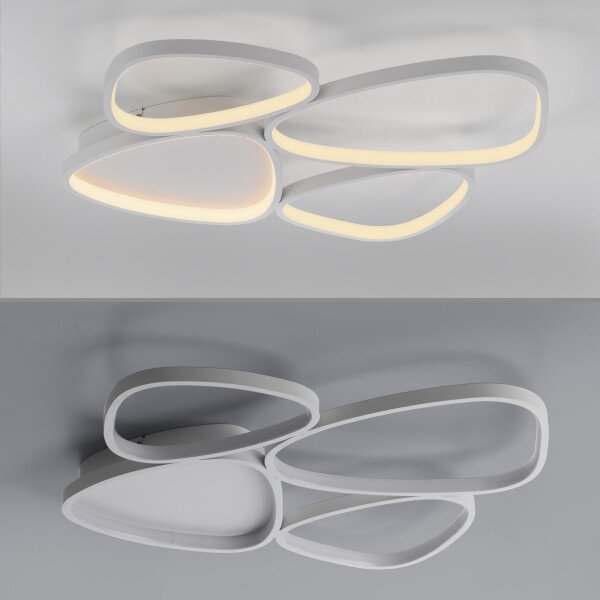 Schöner Wohnen 14038-16 - Plafoniera dimmerabile LED PEBBLES LED/35,5W/230V bianca