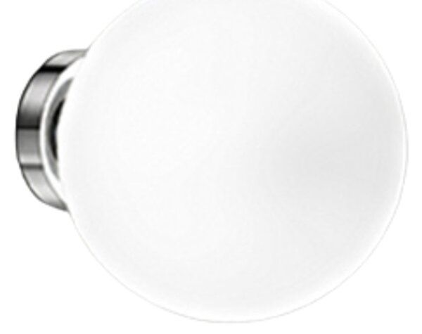 Applique Contemporanea Grape Metallo Vetro Bianco 1 Luce E27