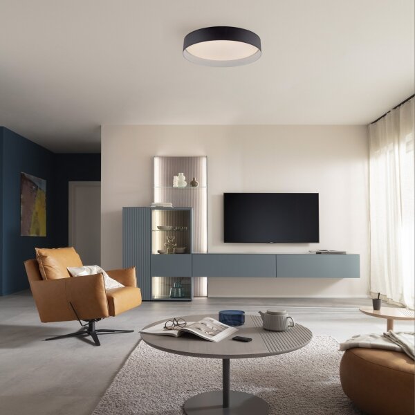 Schöner Wohnen 14594-18 - Plafoniera LED dimmerabile TAVOLI LED/20W/230V nero + telecomando