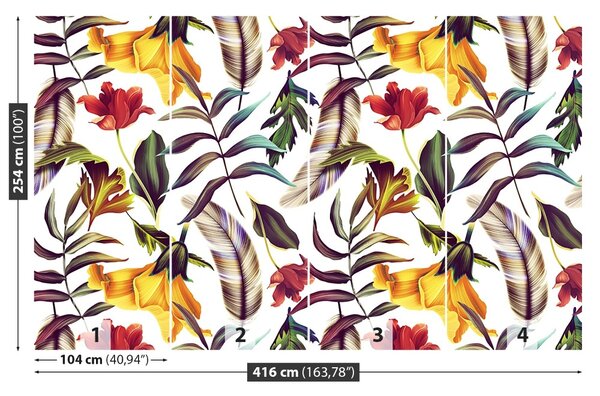 Carta da parati Piante tropicali 104x70 cm