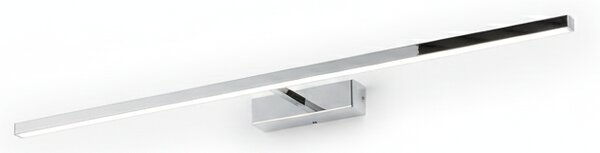 Applique Moderna Riga Metallo Cromo Acrilico Led 16W 3000K