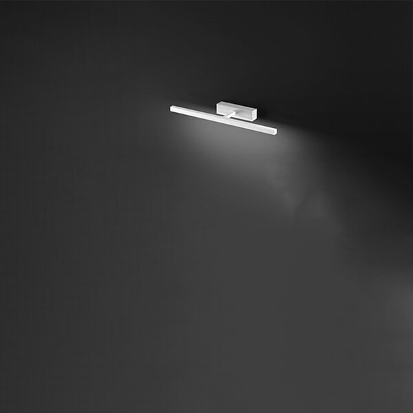 Applique Moderna Riga Metallo Bianco Acrilico Led 12W 3000K